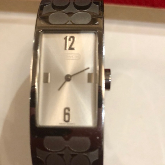 Coach Accessories - Coach silver bangle watch
